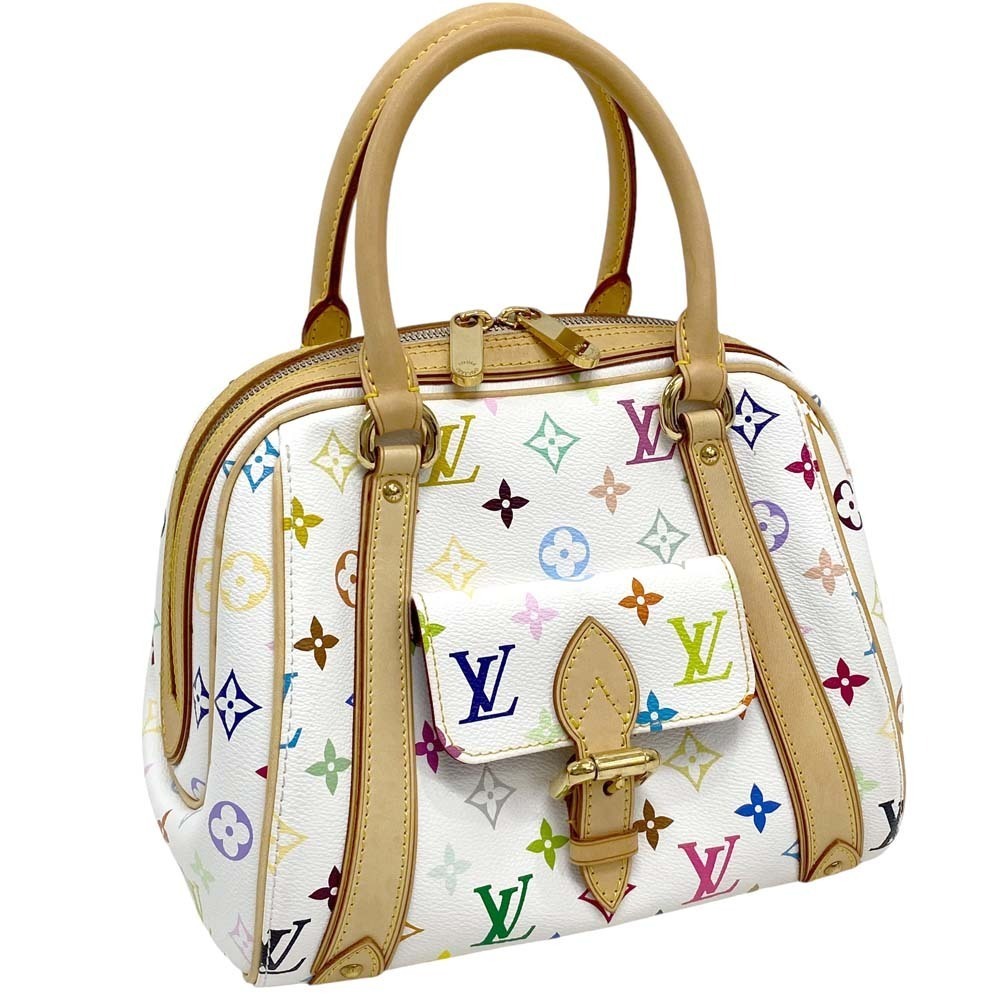 Louis Vuitton Priscilla Multicolor Blanc White Handbag